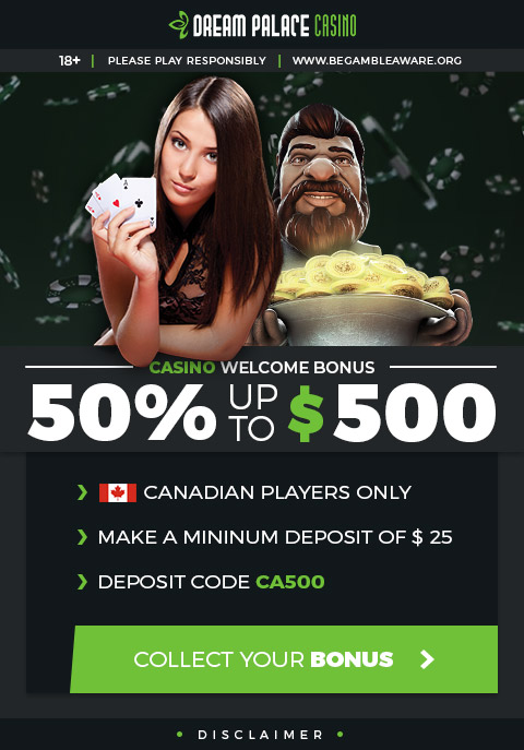 $500 Bonus | Dream Palace Casino