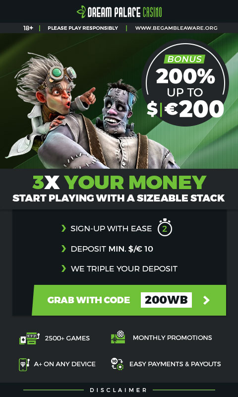 200% up to 200 BONUS